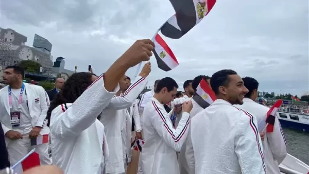 علم مصر يعلو في سماء حفل انطلاق أولمبياد باريس 2024